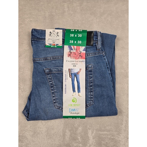 English Laundry Other - English Laundry Harrow Straight Fit Jeans Mens 38x30 Blue Stretch Denim